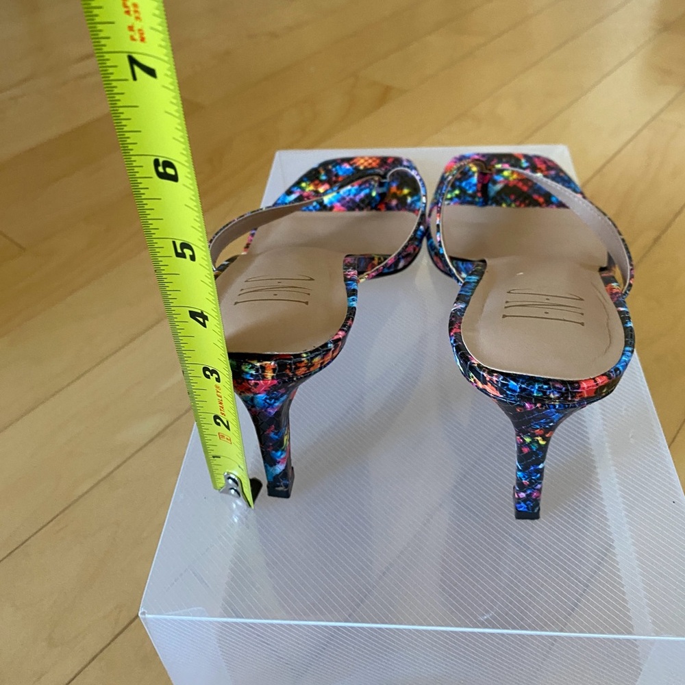 INC International Concepts Multicolored Snake Print Sandals Open-Back Design - Picture 5 of 6